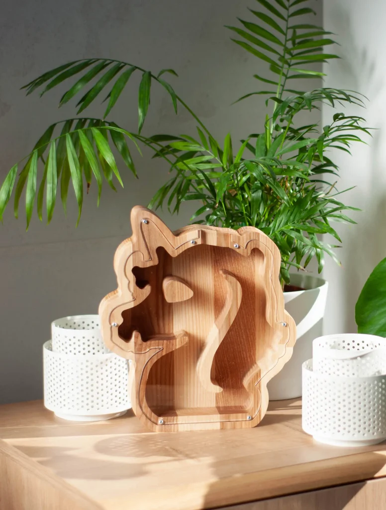 Drewniana skarbonka jednorożec - ORLOF