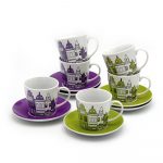 zestaw 6 filiżanek do kawy i herbaty Leta